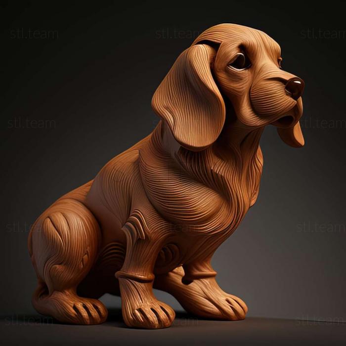 3D model Drever dog (STL)